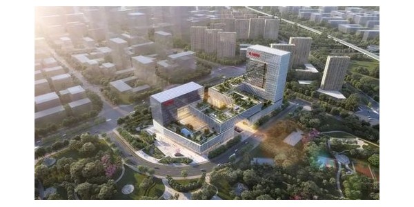 gmp新作 | 華夏銀行總部大廈，建筑呼應(yīng)Logo，呈C型雷紋布局形態(tài)