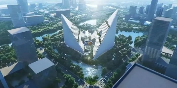 vivo全球AI研發(fā)中心項目最新進展，“V”形打造杭州未來新地標