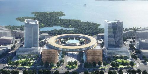 里程碑時(shí)刻！上海臨港地標(biāo)“榮耀之環(huán)”起吊合龍