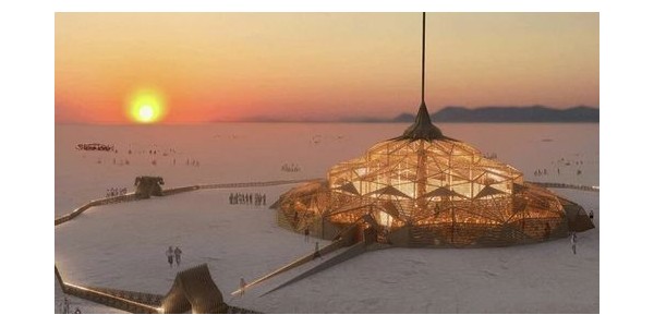 2023 年火人節(jié)神廟，倒置的沙漠之花！